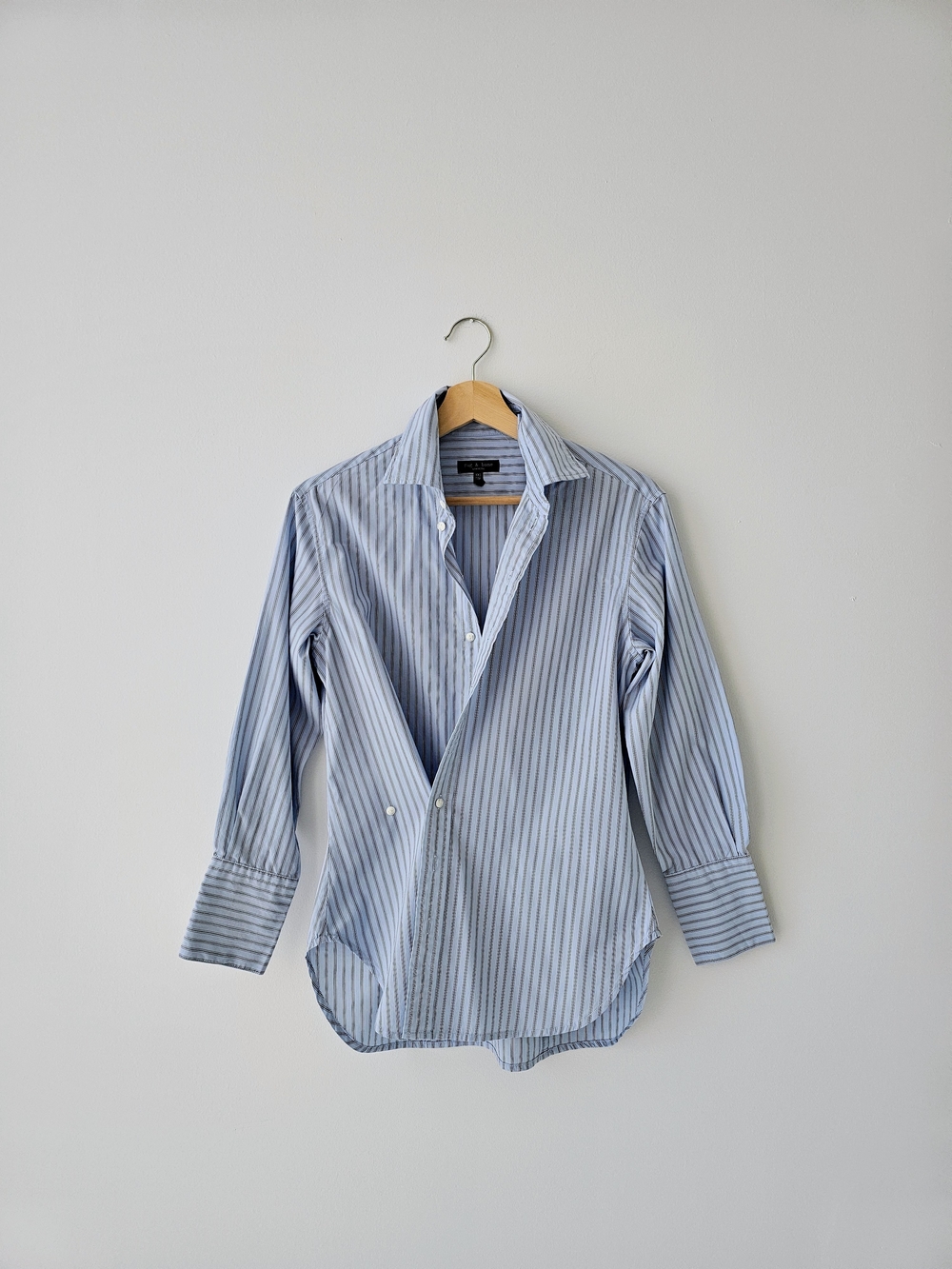 Indiana Shirt in Cool Blue Stripe Rag & Bone